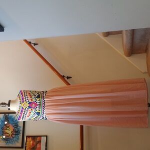 Multicolored Printed Dress Size S/M